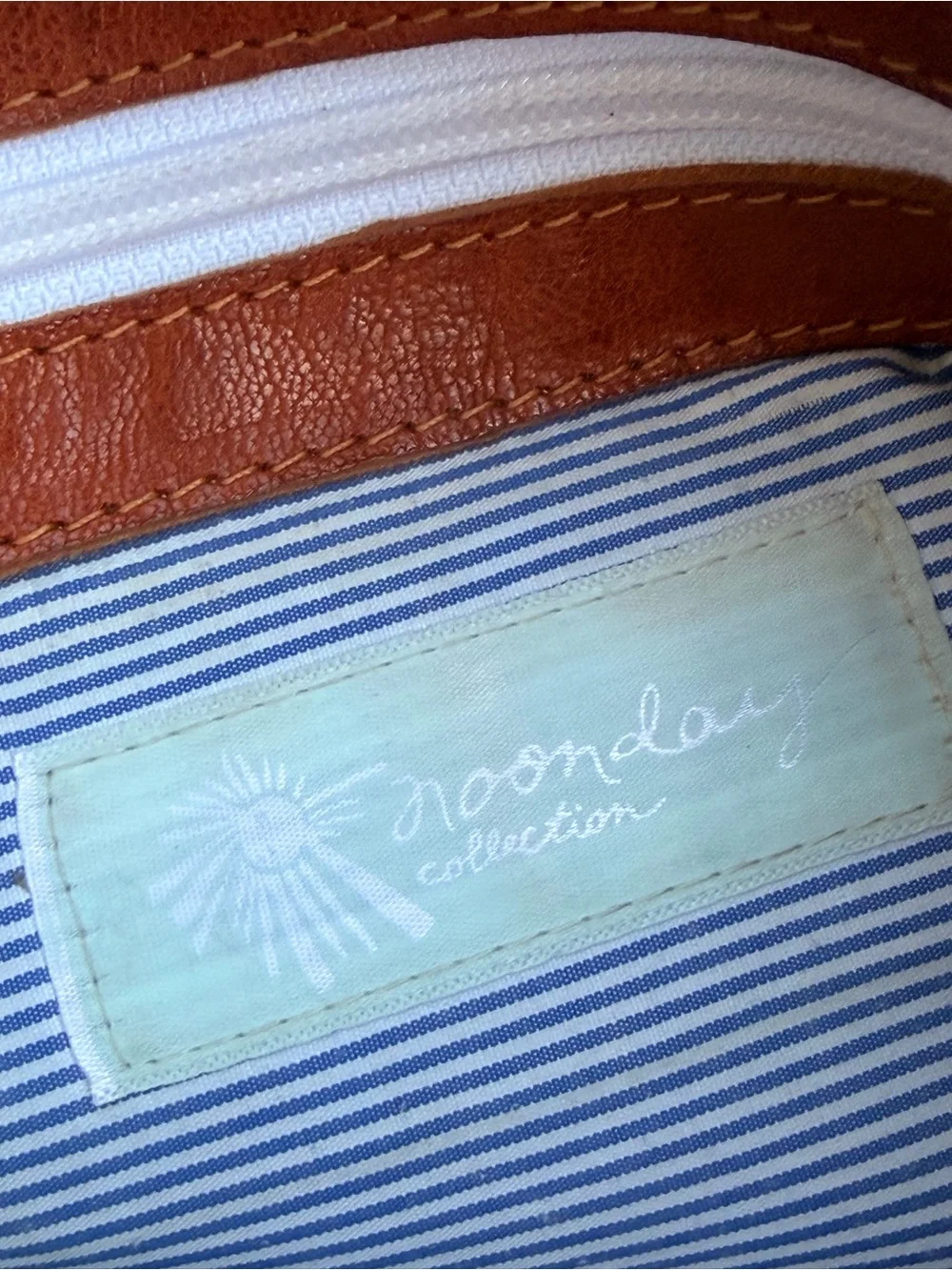 Noonday Collection Cognac Brown Leather Tote